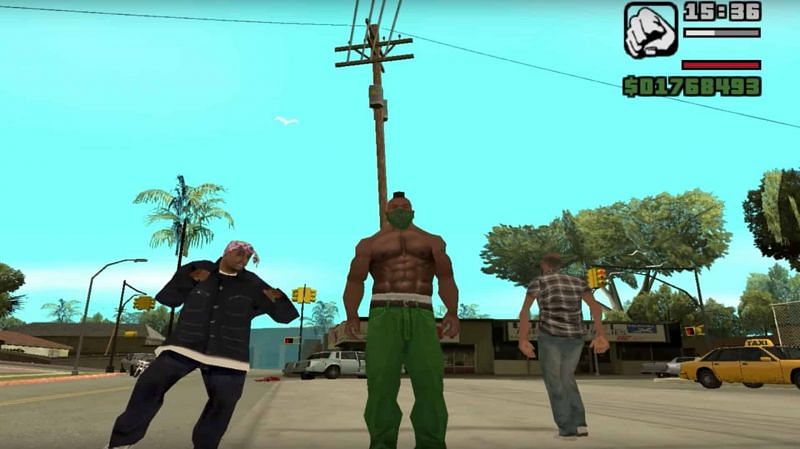 GTA San Andreas could use some graphical improvements (Image via Rockstar Games)